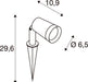 SLV 1011599 SYNA PLANT, SP, ground spike luminaire, 150 cm connection cable, IP44/IP65, 2200 K, 6.2 W, 36°, black (MD12)