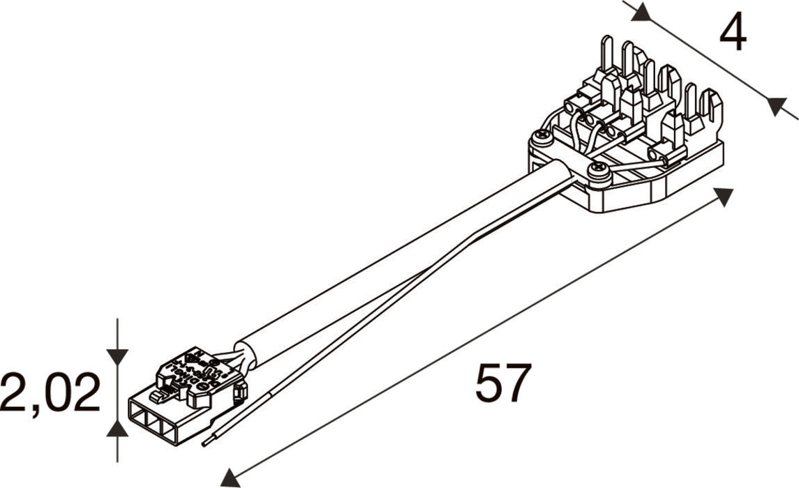 SLV 1011661 RETRO, CON 4P006 CONNECTOR 4-PLUG EM (MD12)