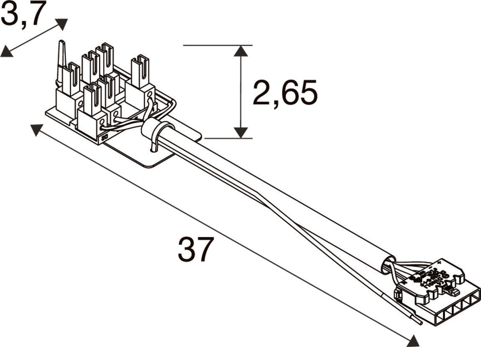 SLV 1011665 RETRO, CON 6P103 CONNECTOR 6-PLUG EM (MD12)