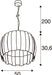 SLV 1011681 HAVEN 50, PD, E27, pendant light, E27, 1 x 40 W, black (MD12)