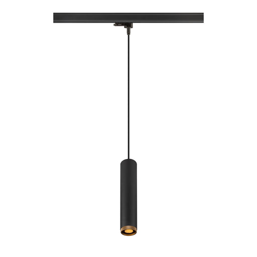 SLV 1011710 GRIP! L, 3~ Pendant luminaire, QPAR51, GU10, 1 x 6 W, black / gold-coloured (MD01)
