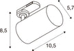 SLV 1011712 ENOLA 2.0 M, 3~ Spot, SINGLE, QPAR51, 1 x 10 W, white (MD12)