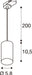 SLV 1011716 ENOLA 2.0 M, 3~ pendant luminaire, SINGLE, QPAR51, 1 x 10 W, white (MD12)