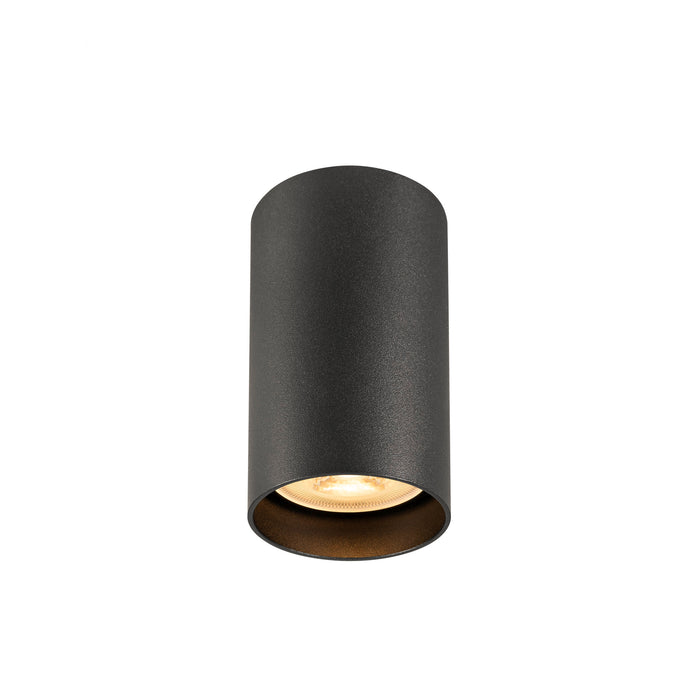 SLV 1011719 ENOLA 2.0 M, CL, SINGLE, QPAR51, ceiling surface-mounted luminaire, 1 x 10 W, black (MD01)