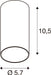 SLV 1011720 ENOLA 2.0 M, CL, SINGLE, QPAR51, ceiling surface-mounted luminaire, 1 x 10 W, white (MD12)