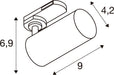 SLV 1011722 ENOLA 2.0 M, 3~ Spot, SINGLE, GU10 MINI, PAR11, 1 x 5 W, white (MD12)