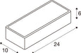 SLV 1011748 WL 149, WL, QT-DE12, surface-mounted wall luminaire, R7s 78mm, 60 W, black (MD12)