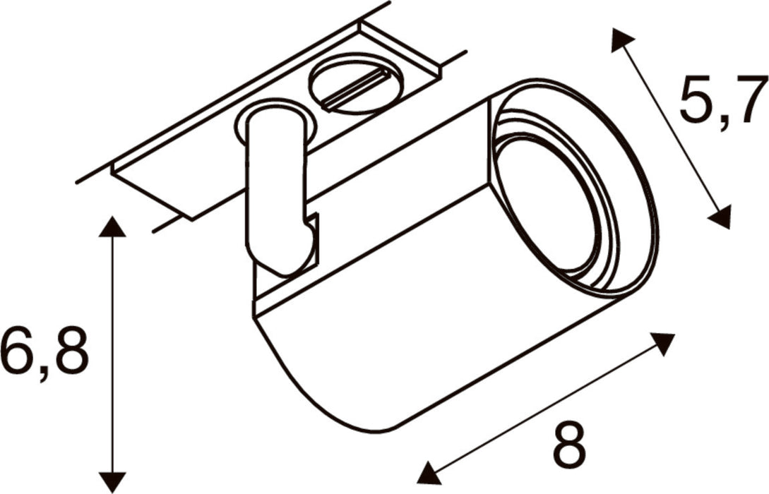 SLV 1011760 BIMA 2.0, 1~ spot, SINGLE, QPAR51, 1 x 10 W, white (MD12)
