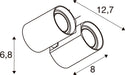 SLV 1011761 BIMA 2.0, 1~ spot, DOUBLE, QPAR51, 2 x 10 W, black (MD12)