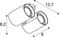 SLV 1011766 BIMA 2.0, 3~ spot, DOUBLE, QPAR51, 2 x 10 W, white (MD12)