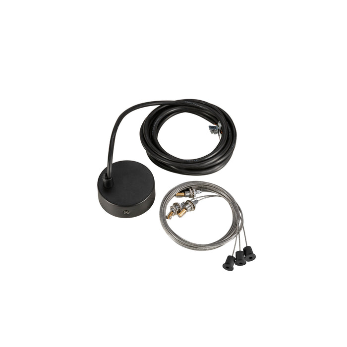 SLV 1011783 MEDO 2 SUSPENSION KIT, 3 m Pendant Length, Parallel, black (MD01)