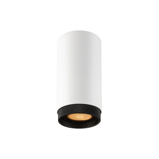 SLV 1011846 GRIP! L, CL, QPAR51, Surface-mounted ceiling luminaire, GU10, 1 x 6 W, white / black (MD01)