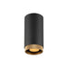 SLV 1011847 GRIP! L, CL, QPAR51, Surface-mounted ceiling luminaire, GU10, 1 x 6 W, black / gold-coloured (MD01)