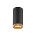 SLV 1011847 GRIP! L, CL, QPAR51, Surface-mounted ceiling luminaire, GU10, 1 x 6 W, black / gold-coloured (MD23)