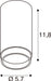 SLV 1011847 GRIP! L, CL, QPAR51, Surface-mounted ceiling luminaire, GU10, 1 x 6 W, black / gold-coloured (MD12)