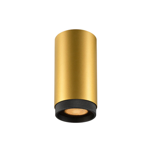 SLV 1011849 GRIP! L, CL, QPAR51, Surface-mounted ceiling luminaire, GU10, 1 x 6 W, gold / black (MD01)