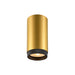 SLV 1011849 GRIP! L, CL, QPAR51, Surface-mounted ceiling luminaire, GU10, 1 x 6 W, gold / black (MD23)