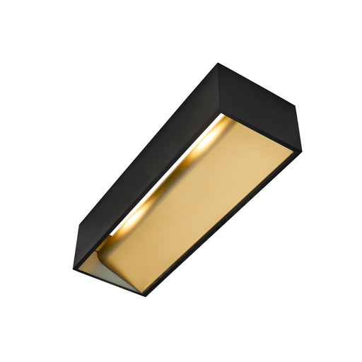 SLV 1011865 LOGS IN L, Wall-Mounted Luminaire, DALI, 3000 K, 20 W, black / gold-coloured (MD01)