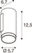 SLV 1011877 GRIP! L, Surface-mounted wall luminaire, UP OR DOWN, QPAR51, 1 x 6 W, white (MD12)