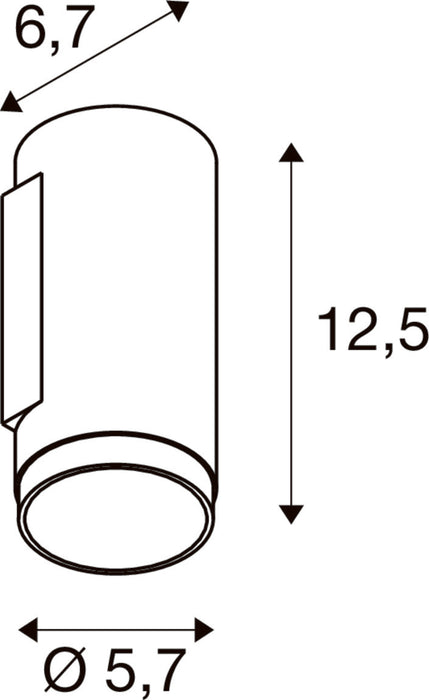 SLV 1011880 GRIP! L, Surface-mounted wall luminaire, UP OR DOWN, QPAR51, 1 x 6 W, gold (MD12)