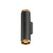 SLV 1011882 GRIP! L, Surface-mounted wall luminaire, UP/DOWN, QPAR51, 2 x 6 W, black (MD01)