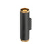 SLV 1011882 GRIP! L, Surface-mounted wall luminaire, UP/DOWN, QPAR51, 2 x 6 W, black (MD24)