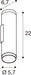 SLV 1011882 GRIP! L, Surface-mounted wall luminaire, UP/DOWN, QPAR51, 2 x 6 W, black (MD12)