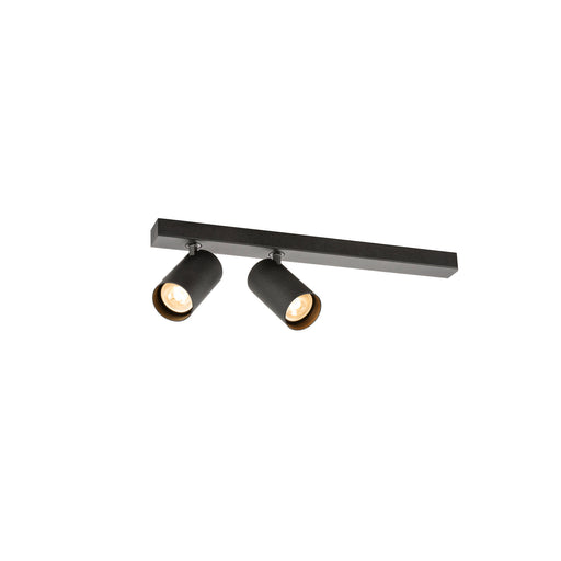 SLV 1011885 ENOLA 2.0 M, CL, DOUBLE, QPAR51, LONG, ceiling surface-mounted luminaire, 2 x 10 W, black (MD01)
