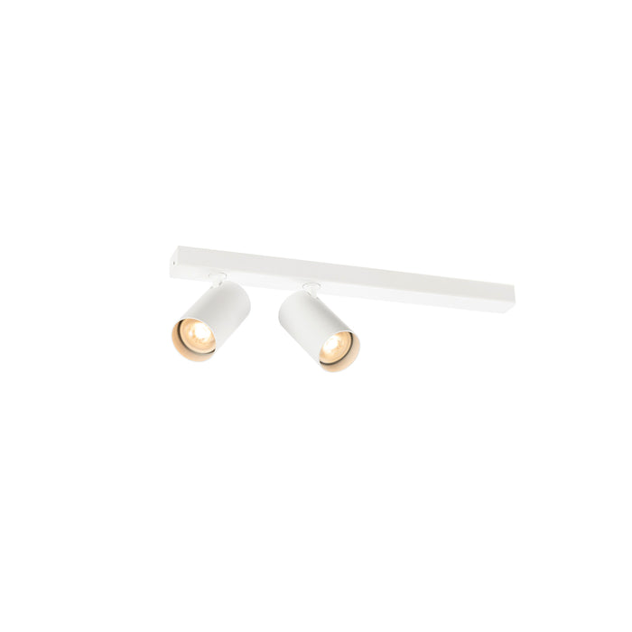 SLV 1011886 ENOLA 2.0 M, CL, DOUBLE, QPAR51, LONG, ceiling surface-mounted luminaire, 2 x 10 W, white (MD01)