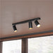 SLV 1011887 ENOLA 2.0 M, CL, TRIPPLE, QPAR51, LONG, ceiling surface-mounted luminaire, 3 x 10 W, black (MD02)