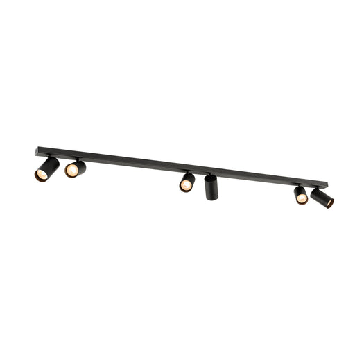 SLV 1011891 ENOLA 2.0 M, CL, SIX, QPAR51, LONG, ceiling surface-mounted luminaire, 6 x 10 W, black (MD01)