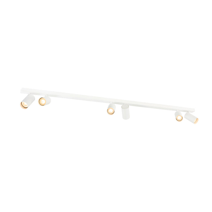 SLV 1011892 ENOLA 2.0 M, CL, SIX, QPAR51, LONG, ceiling surface-mounted luminaire, 6 x 10 W, white (MD01)