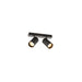 SLV 1011897 ENOLA 2.0 M, CL, DOUBLE, QPAR51, ceiling surface-mounted luminaire, 2 x 10 W, black (MD01)
