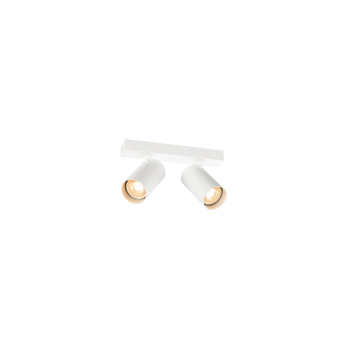 SLV 1011898 ENOLA 2.0 M, CL, DOUBLE, QPAR51, ceiling surface-mounted luminaire, 2 x 10 W, white (MD01)