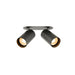 SLV 1011901 ENOLA 2.0 M, RL, DOUBLE, QPAR51, recessed ceiling luminaire, 2 x 10 W, black (MD01)