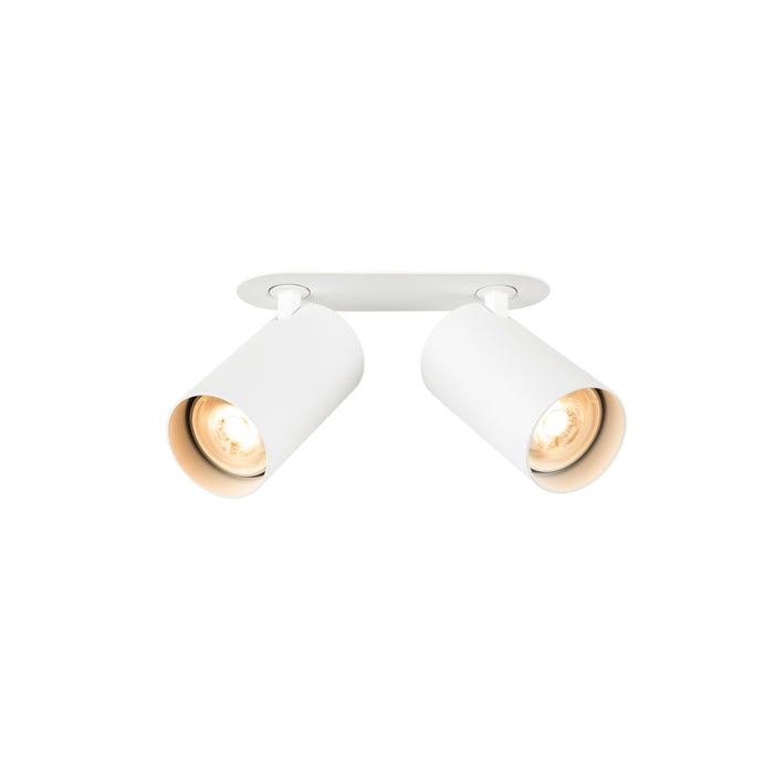 SLV 1011902 ENOLA 2.0 M, RL, DOUBLE, QPAR51, recessed ceiling luminaire, 2 x 10 W, white (MD01)