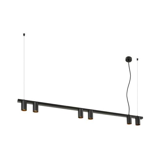 SLV 1011907 ENOLA 2.0 M, PD, SIX, LONG, QPAR51, pendant luminaire, 6 x 10 W, black (MD01)