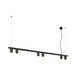 SLV 1011907 ENOLA 2.0 M, PD, SIX, LONG, QPAR51, pendant luminaire, 6 x 10 W, black (MD01)