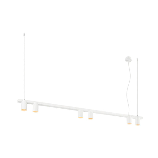 SLV 1011908 ENOLA 2.0 M, PD, SIX, LONG, QPAR51, pendant luminaire, 6 x 10 W, white (MD01)