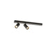 SLV 1011911 ENOLA 2.0 S, CL, DOUBLE, GU10 MINI, PAR11, LONG, Surface-mounted ceiling luminaire, 2 x 5 W, black (MD01)