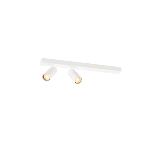 SLV 1011912 ENOLA 2.0 S, CL, DOUBLE, GU10 MINI, PAR11, LONG, Surface-mounted ceiling luminaire, 2 x 5 W, white (MD01)