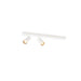 SLV 1011912 ENOLA 2.0 S, CL, DOUBLE, GU10 MINI, PAR11, LONG, Surface-mounted ceiling luminaire, 2 x 5 W, white (MD01)