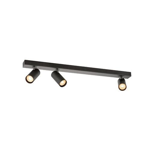 SLV 1011913 ENOLA 2.0 S, CL, TRIPPLE, GU10 MINI, PAR11, LONG, Surface-mounted ceiling luminaire, 3 x 5 W, black (MD01)