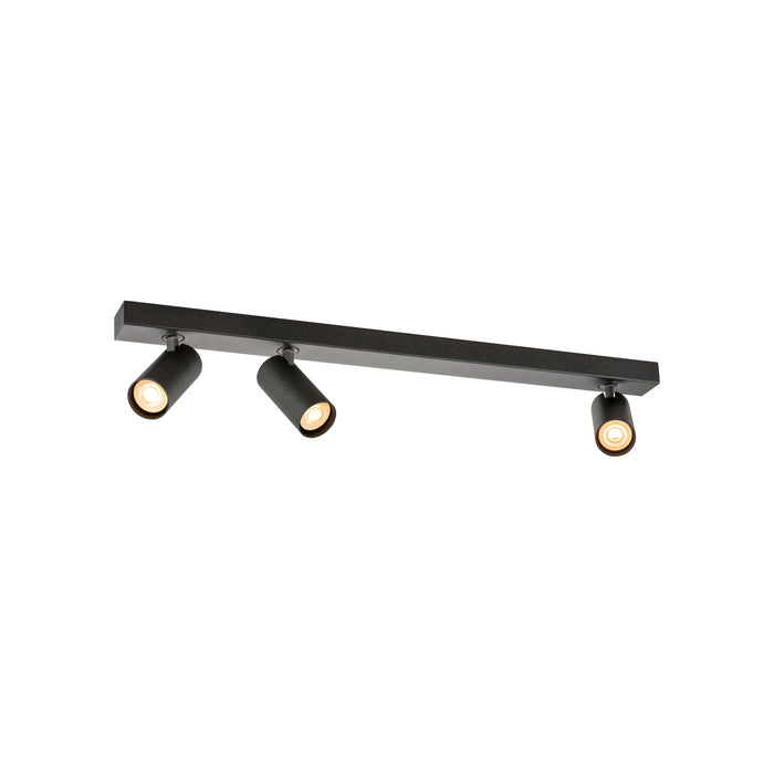 SLV 1011913 ENOLA 2.0 S, CL, TRIPPLE, GU10 MINI, PAR11, LONG, Surface-mounted ceiling luminaire, 3 x 5 W, black (MD01)