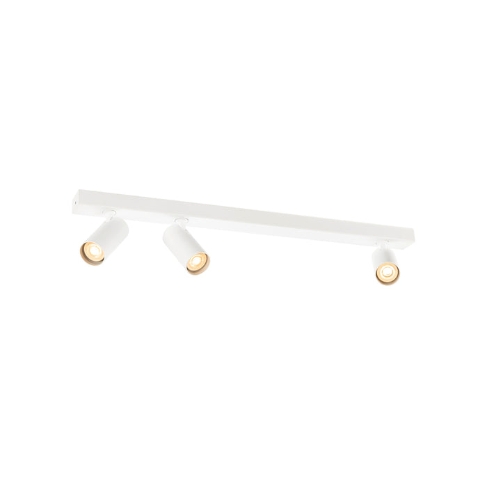 SLV 1011914 ENOLA 2.0 S, CL, TRIPPLE, GU10 MINI, PAR11, LONG, Surface-mounted ceiling luminaire, 3 x 5 W, white (MD01)
