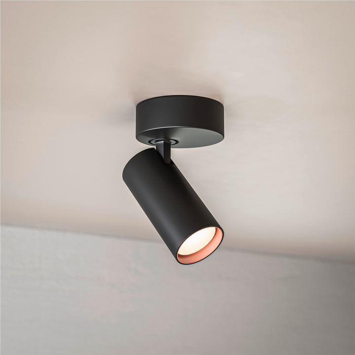 SLV 1011915 ENOLA 2.0 S, CW, SINGLE, GU10 MINI, PAR11, round, Surface-mounted wall and ceiling luminaire, 1 x 5 W, black (MD02)