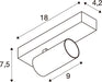 SLV 1011918 ENOLA 2.0 S, CW, SINGLE, GU10 MINI, PAR11, squareD, Surface-mounted wall and ceiling luminaire, 1 x 5 W, white (MD12)