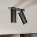 SLV 1011921 ENOLA 2.0 S, RL, DOUBLE, GU10 MINI, PAR11, Recessed ceiling luminaire, 2 x 5 W, black (MD02)