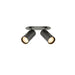 SLV 1011921 ENOLA 2.0 S, RL, DOUBLE, GU10 MINI, PAR11, Recessed ceiling luminaire, 2 x 5 W, black (MD01)