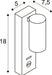 SLV 1011924 ENOLA 2.0 S, WL, SINGLE, GU10 MINI, PAR11, BEDSIDE, USB C, Surface-mounted wall luminaire, 1 x 5 W, white (MD12)